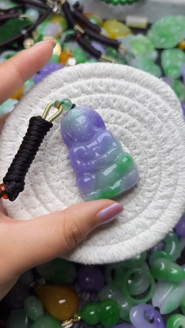 颈饰未镶嵌翡翠缅甸翡翠吊坠