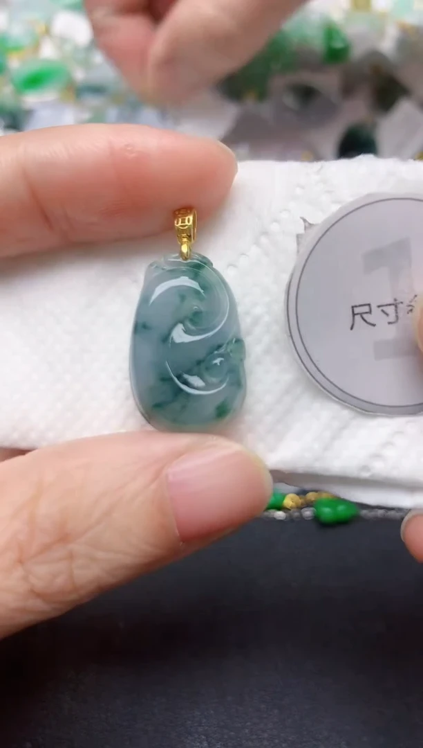 颈饰未镶嵌翡翠天然缅甸A货翡翠