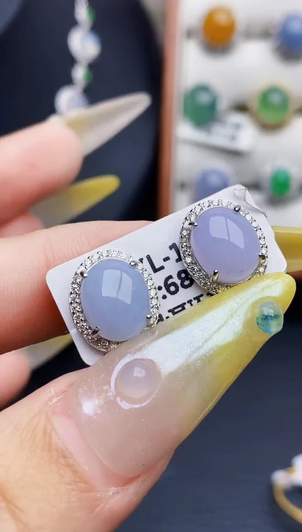 银S925镶嵌戒指翡翠6045
