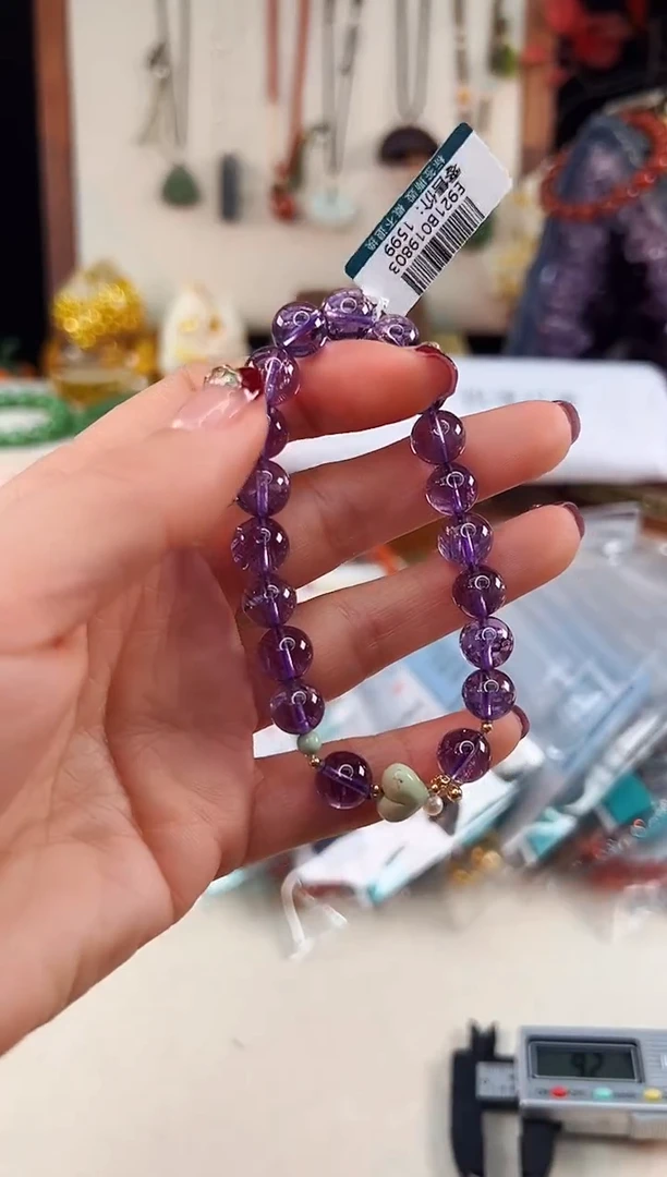 18K金镶嵌手链水晶@@E921B019803