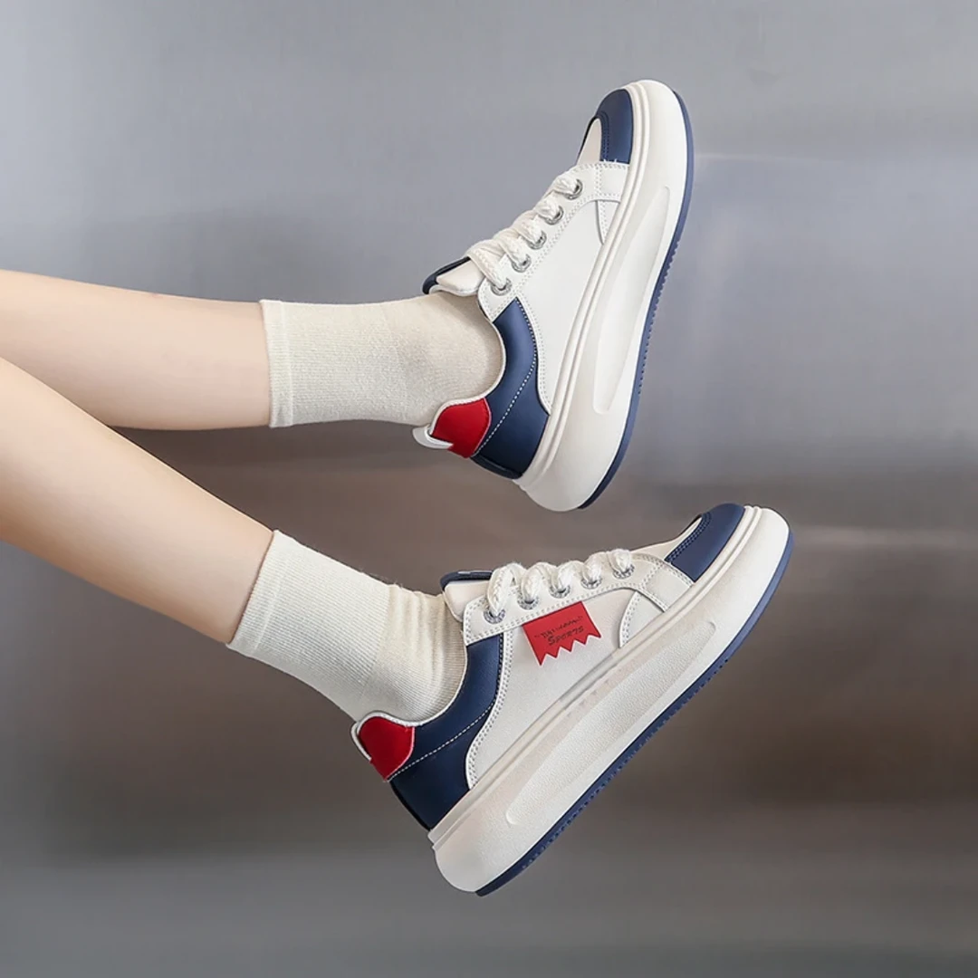 【女生板鞋】秋冬季休闲百搭尤莱特学生厚底小白鞋板鞋131079/MK-02