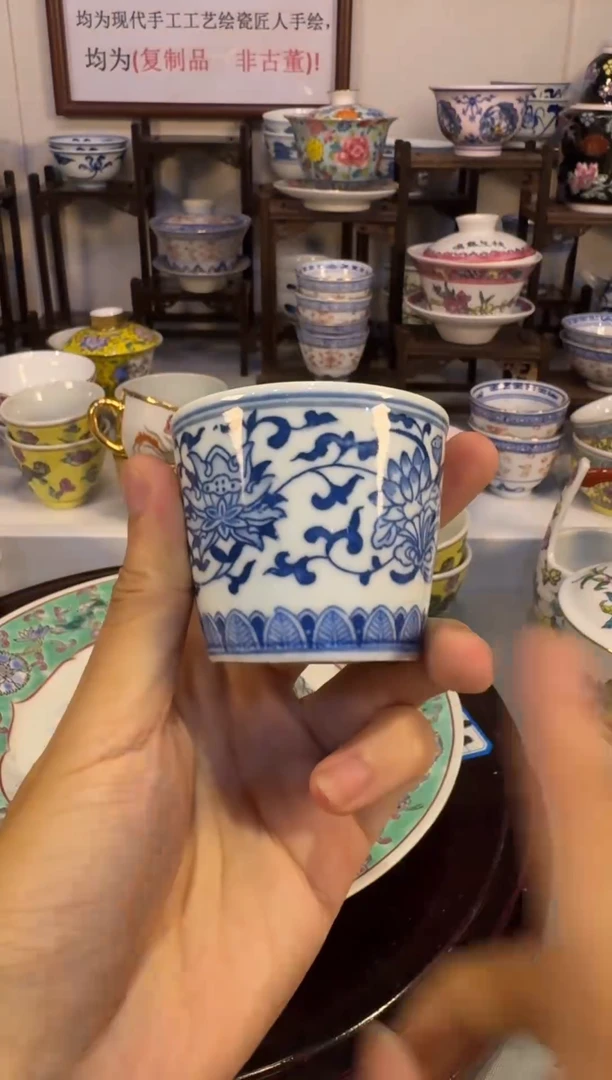 景德镇手工手绘喜字罐