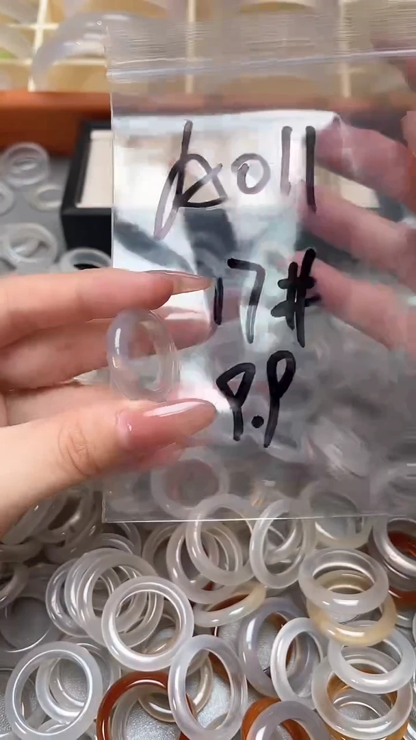 玛瑙/玉髓戒指未镶嵌011