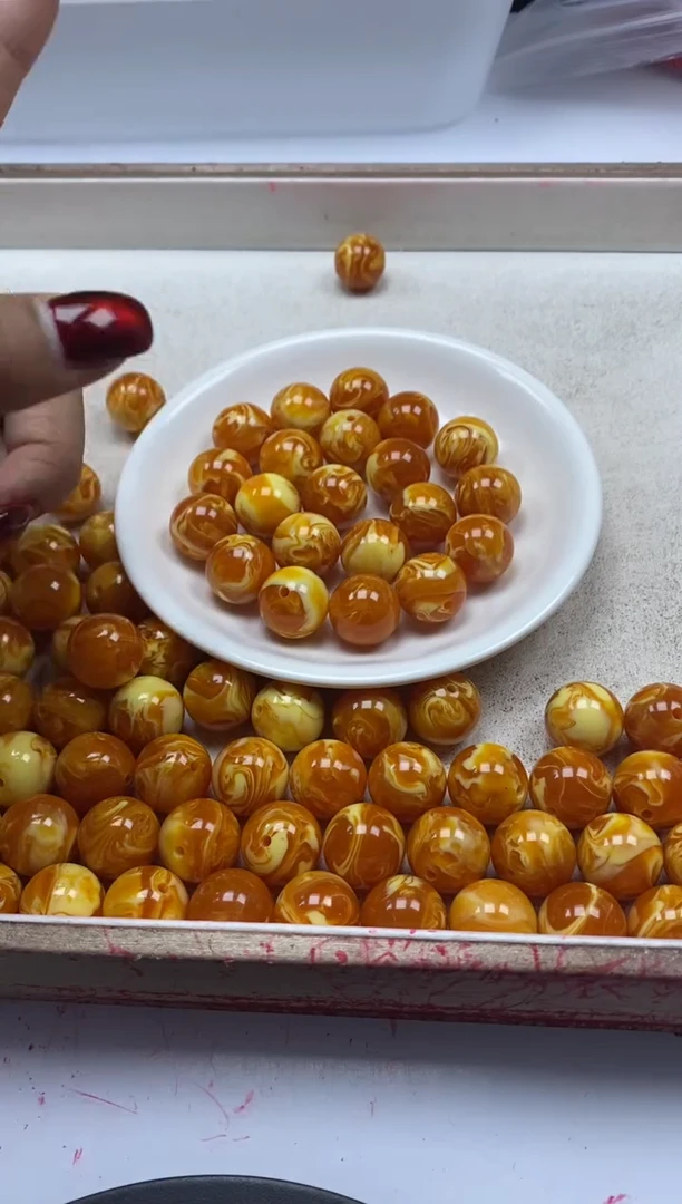 【闪购商品】蜜蜡颈饰未镶嵌w652老花蜡16mm*2颗