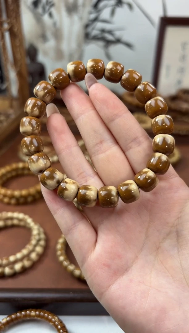 手串紫金鼠11.3实心紫金鼠奶盖花皮老型