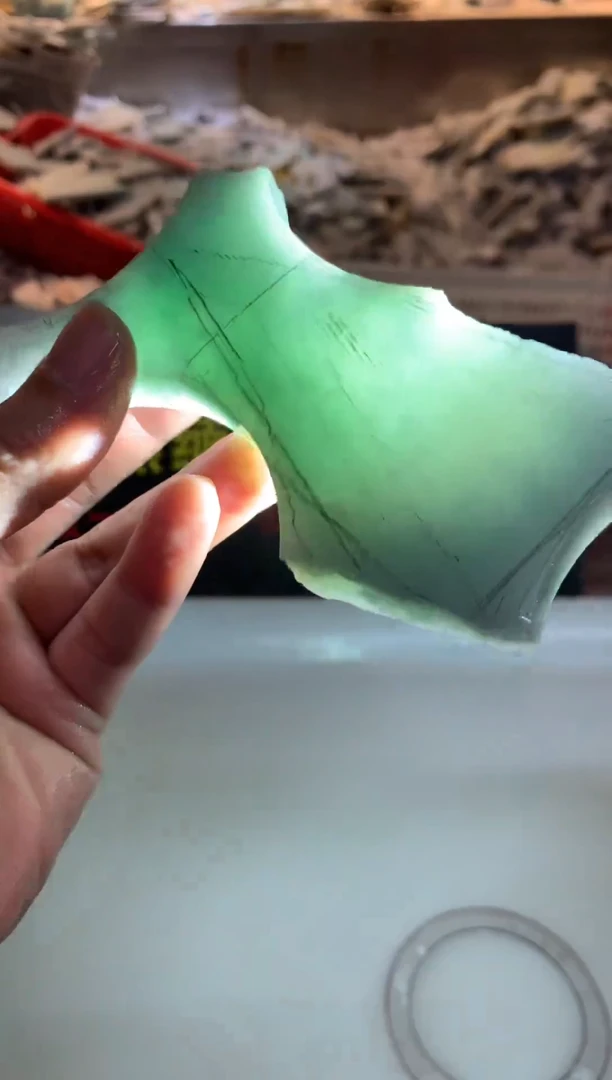 裸石翡翠0朗0翡翠珠宝728