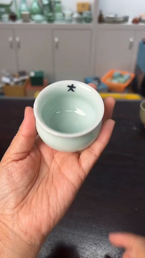 龙泉云间青瓷小米茶器