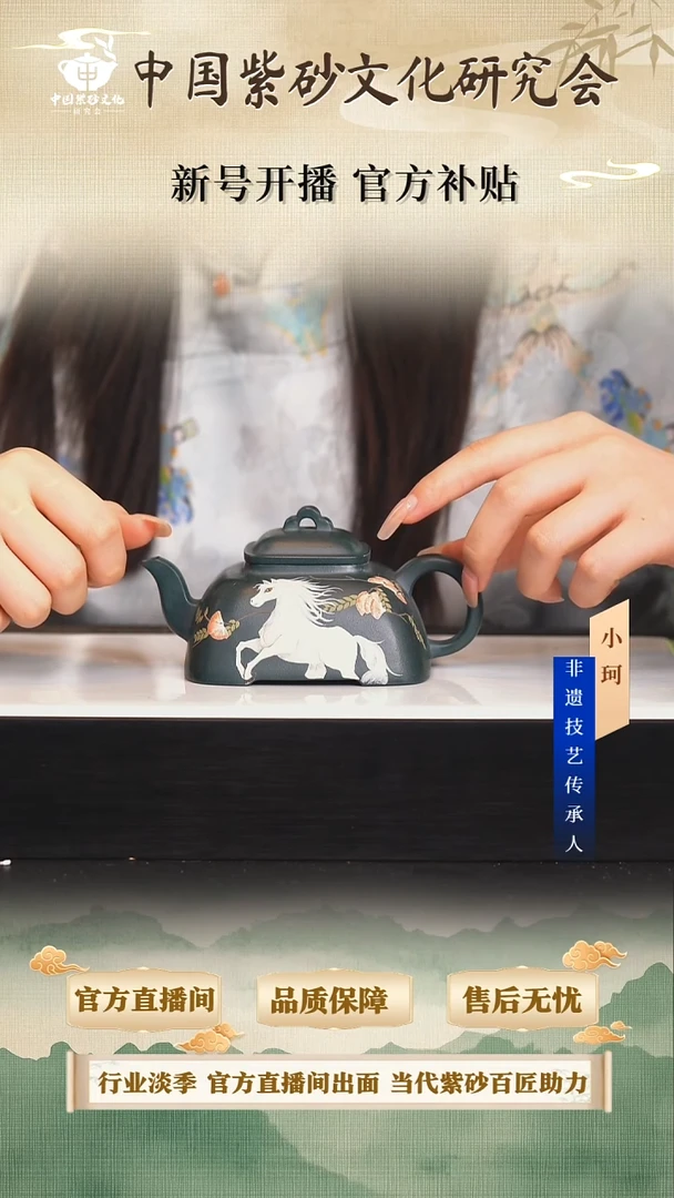茶壶紫砂陶茶文化倪          绿泥240cc左右