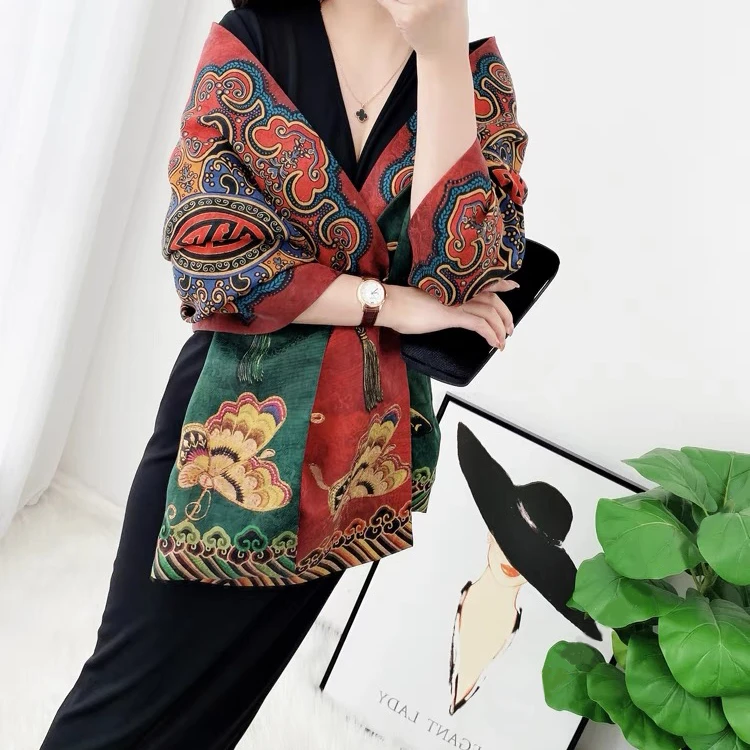 丨吉祥如意 丨香韵纱 花萝 提花 镂空 180*70长巾