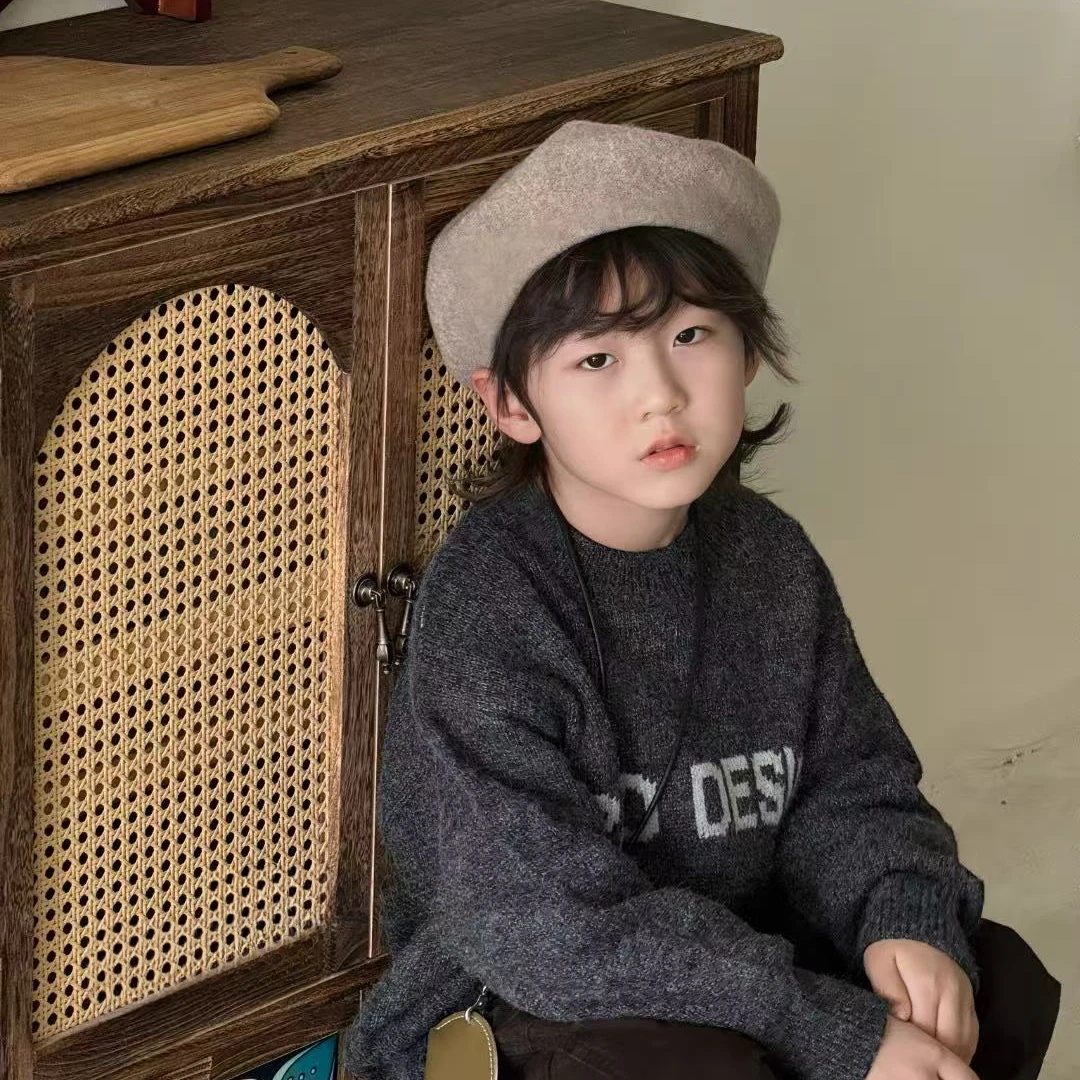 秋冬男童暗夜灰毛衣 7009驰系