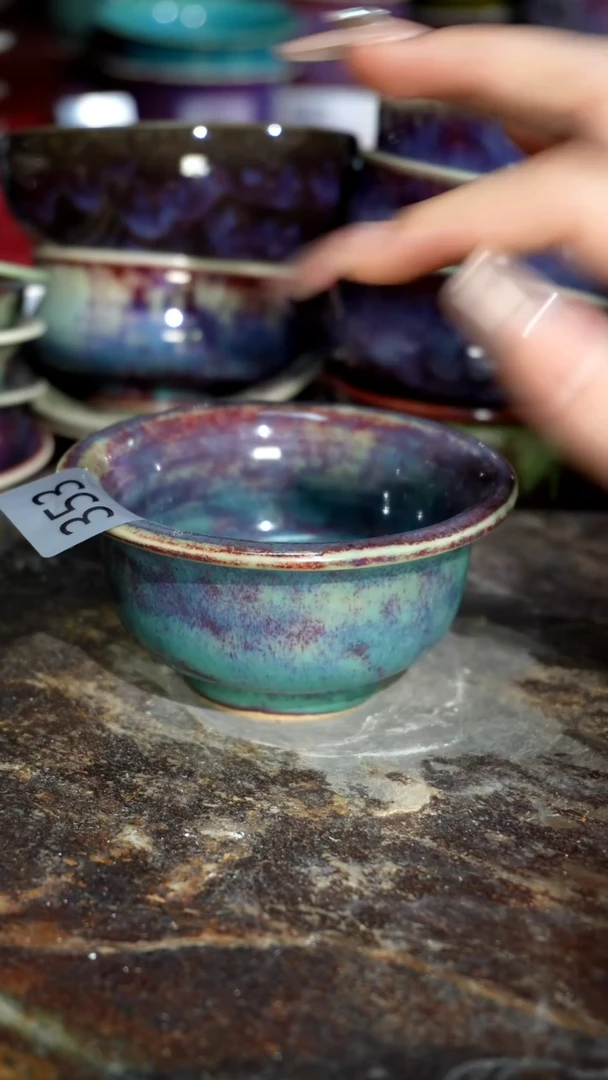 摆件精品窑变钧瓷茶器
