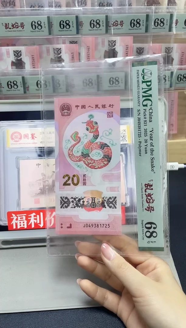 塑料蛇钞如意乱蛇号J049381725单张68分