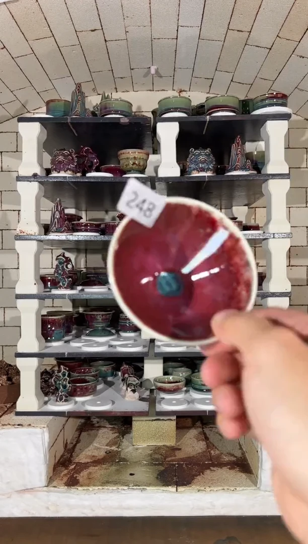 摆件一****水精品窑变钧瓷茶器