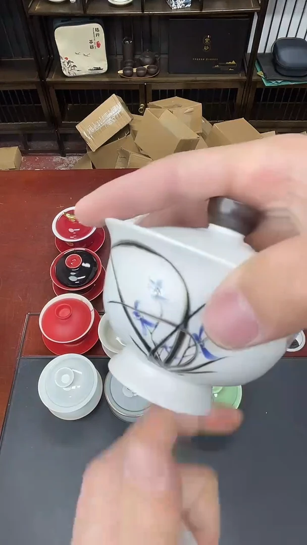 茶具临时链接瓷盖碗