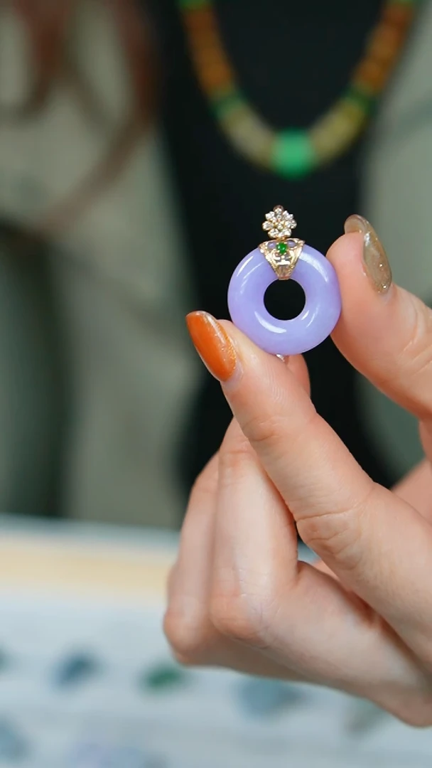 【闪购商品】翡翠挂件18K金镶嵌44号-吊坠/姿/3