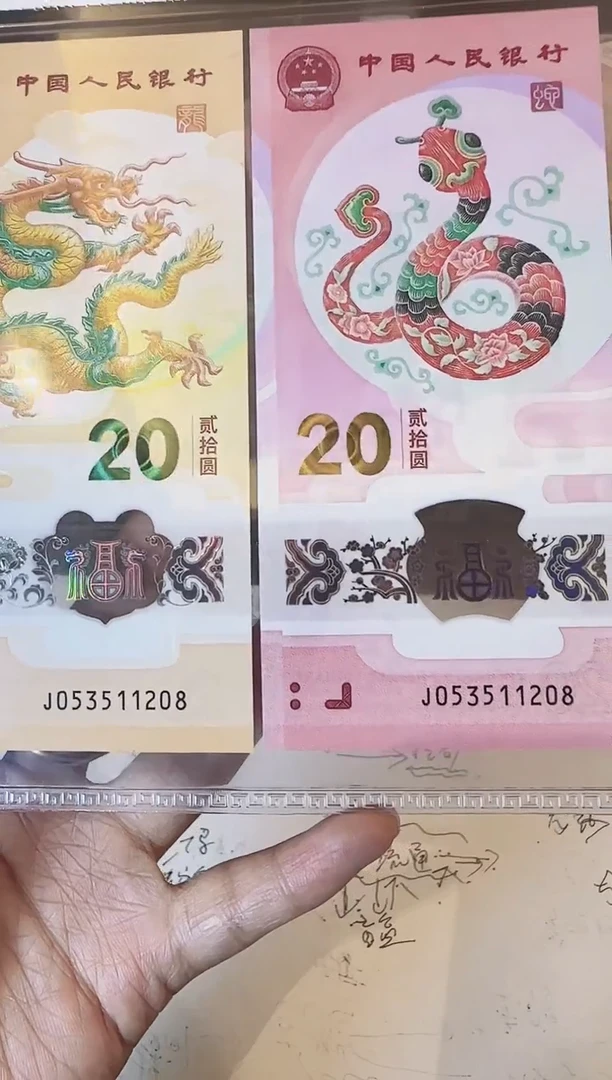 塑料2025龙钞全同号一对啊啊啊啊