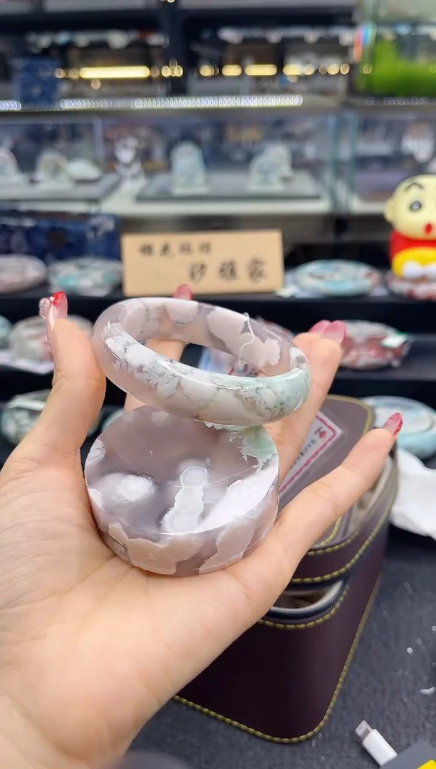 未镶嵌手镯石英质玉62圈口（赠品镯心）s9471