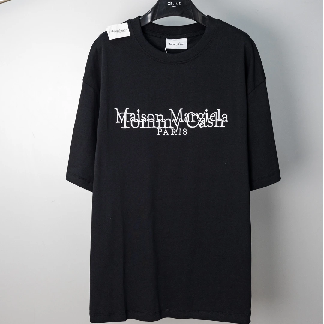 【BAOGE】马拉MAISON280克双沙精棉刺绣短袖T宽松版型男女同款百搭