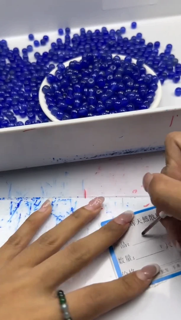 未镶嵌颈饰水晶w2788宝蓝老型8mm*20