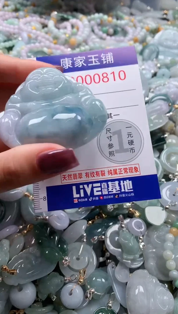 翡翠未镶嵌吊坠(不含链)810