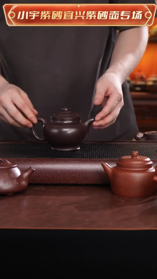 茶壶紫砂紫茄泥掇只