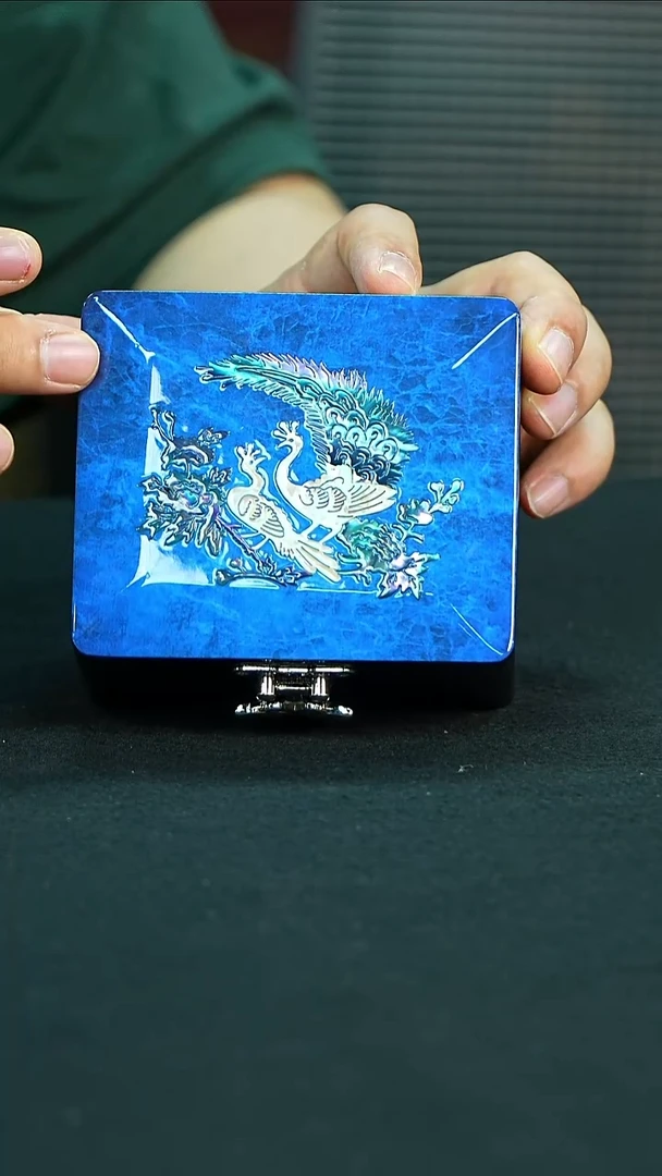 YZQQ螺钿小鲍鱼盒（蓝孔雀）