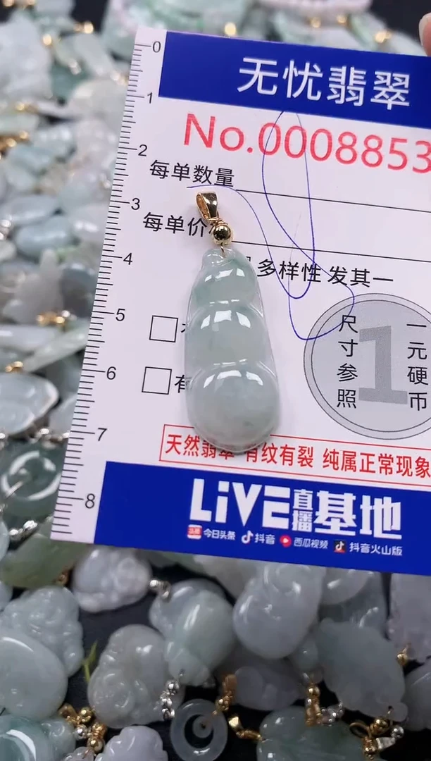 吊坠(不含链)未镶嵌翡翠8853