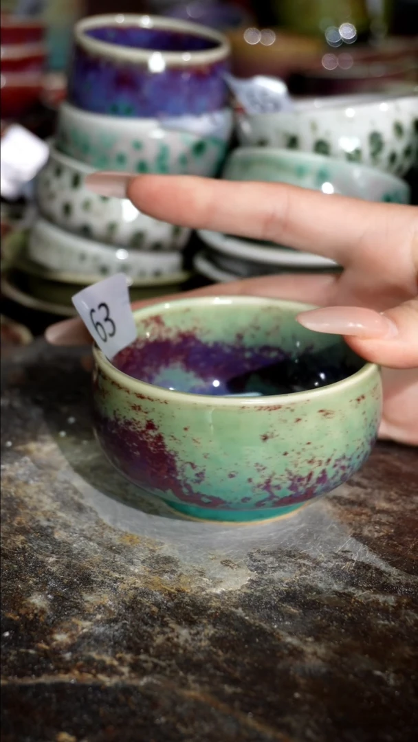 摆件精品窑变钧瓷茶器