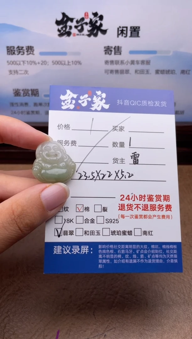 翡翠未镶嵌颈饰婉**风535680753