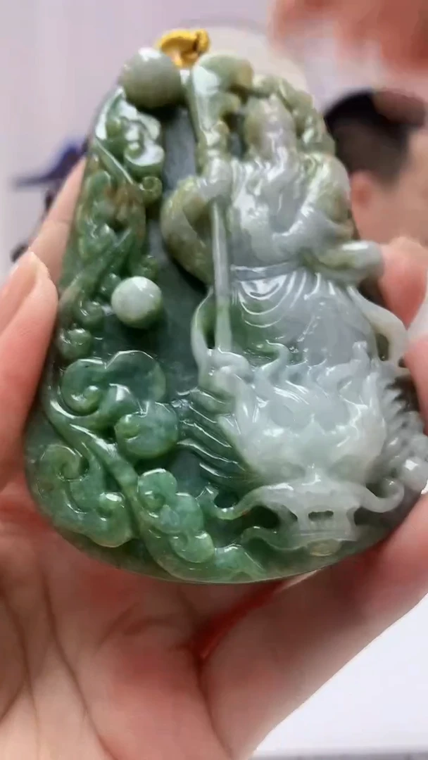【闪购商品】定制翡翠未镶嵌4812ms-毛货149关公
