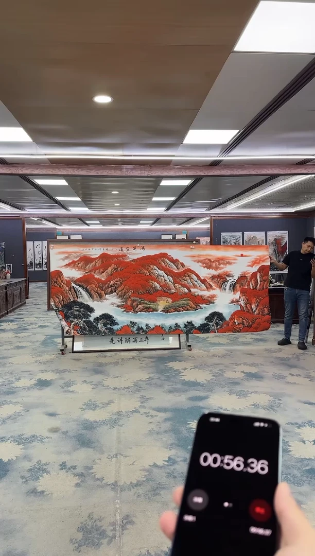 国画水*Z刘雪红-山水国画-大丈二