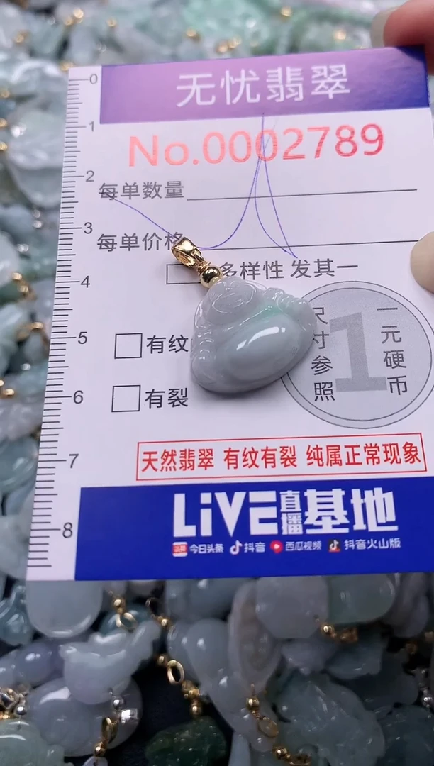 吊坠(不含链)未镶嵌翡翠2789