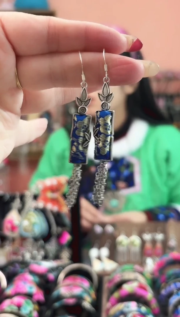 织绣艺枝独绣手工饰品17***