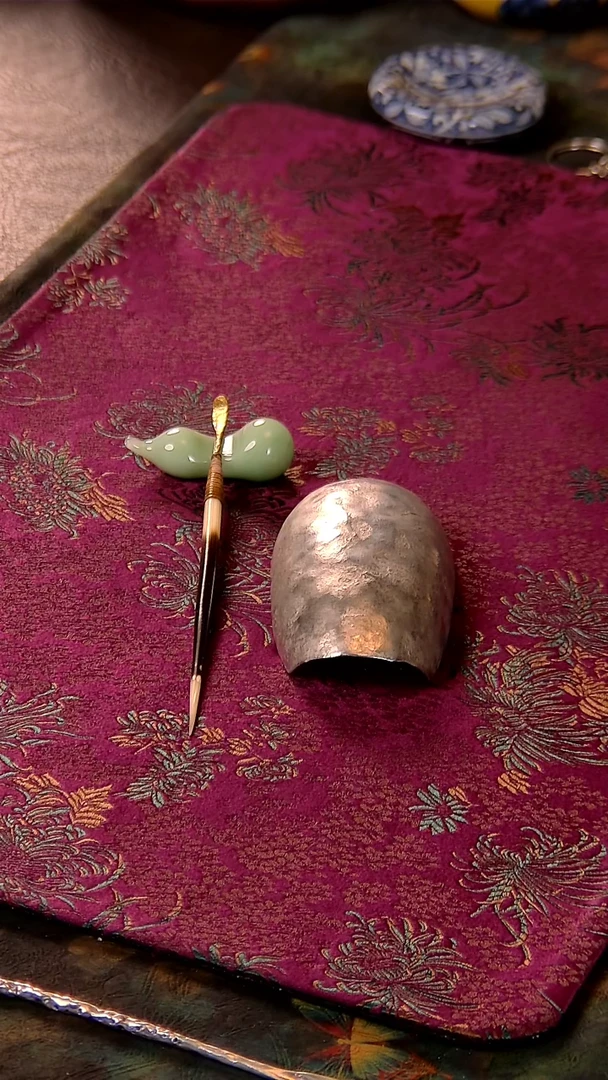 君心茶事陶瓷周边猪猪茶拨铜色加玉葫芦加长舟茶则