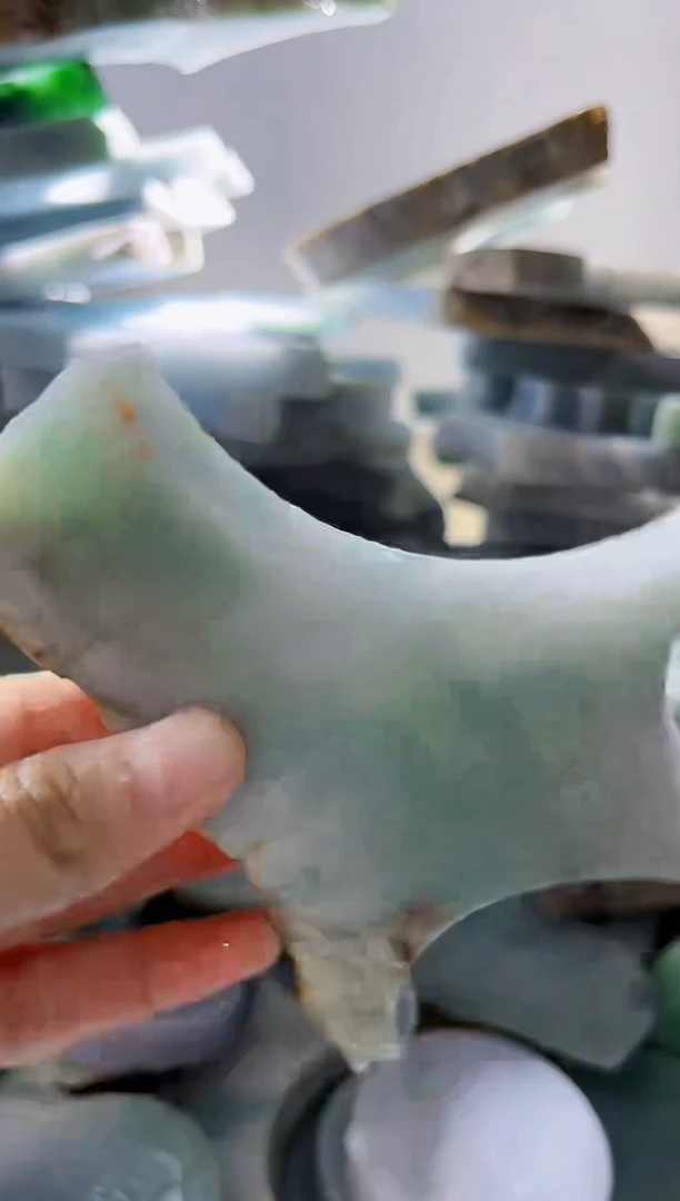 翡翠裸石缅甸翡翠A货柠7449