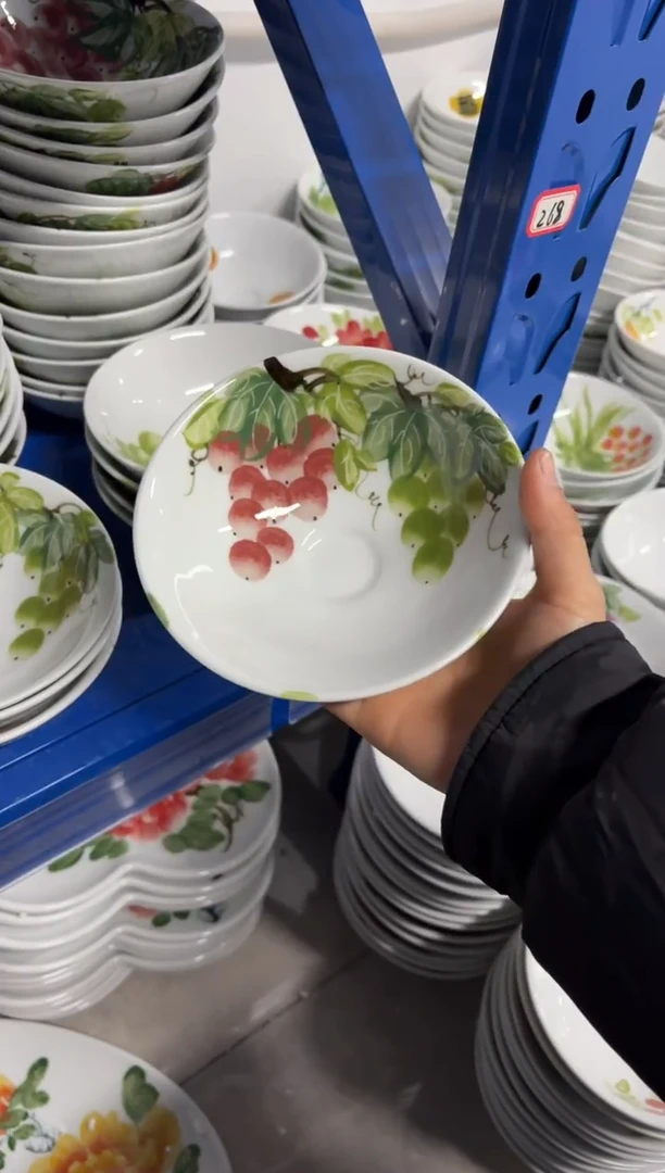 景德镇手绘釉中彩（食品级）小斗笠碗