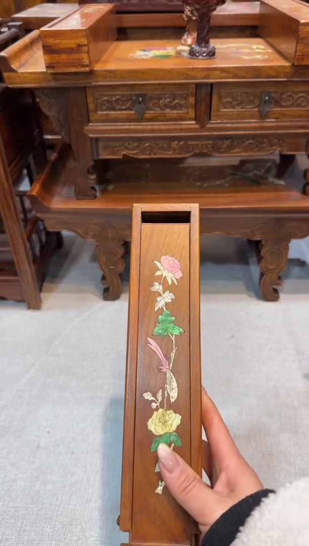 木螺钿镶嵌 线香机关盒