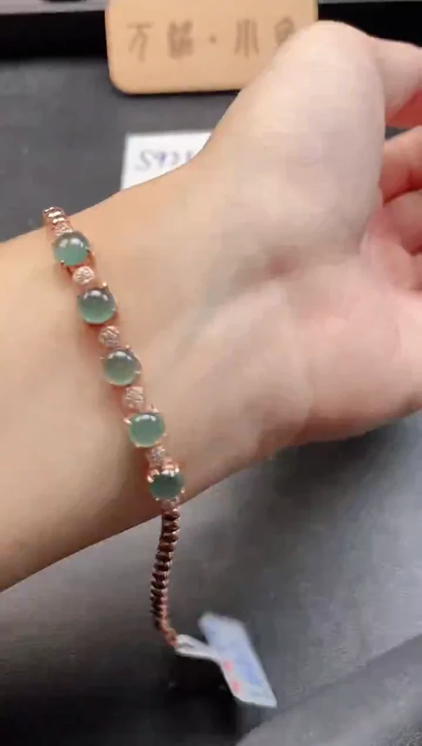 银S925镶嵌戒指翡翠5115-3