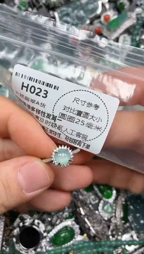 颈饰未镶嵌翡翠H023戒指