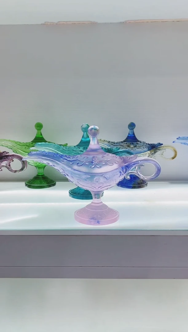 手工艺品琉璃古法琉璃阿拉丁神灯香炉