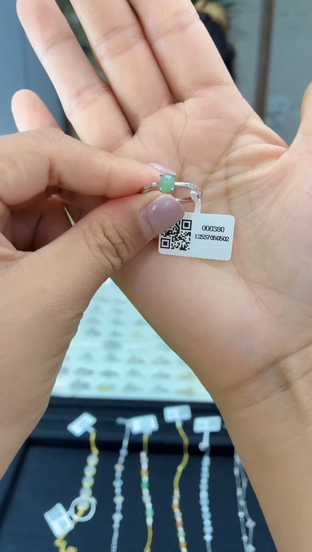银S925镶嵌戒指翡翠111111111