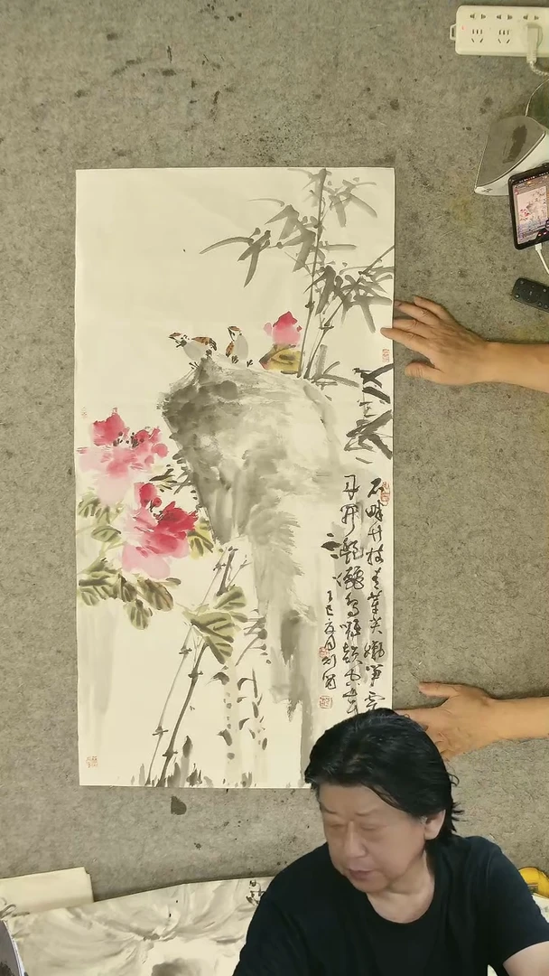 国画博*馆三尺整张  花鸟