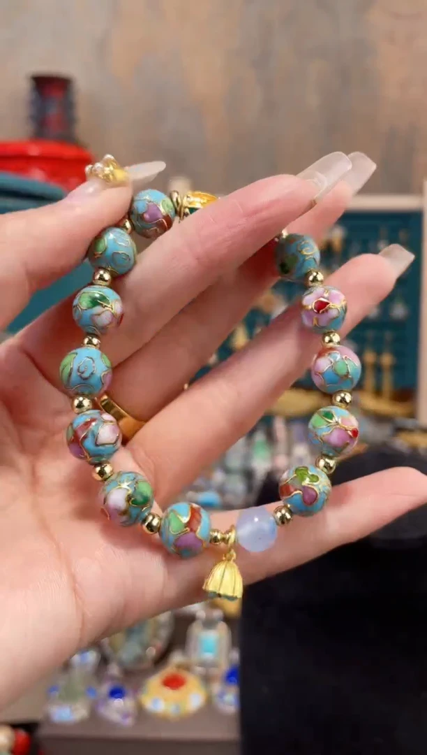 非遗景泰蓝手串1.0天蓝