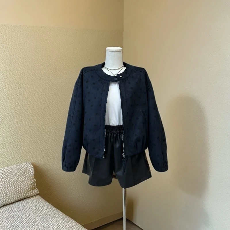 6226波点外套女款时尚百搭简约显瘦外套