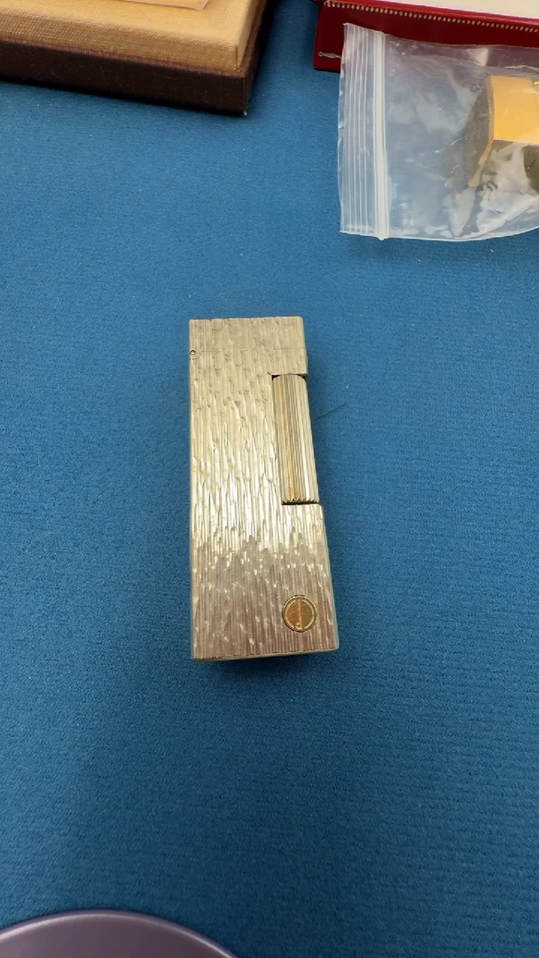 朵朵气体打火机登5代银树皮纹
