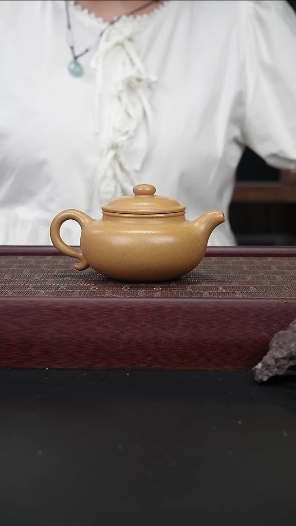 茶壶紫砂lzx黄金段 仿古260CC