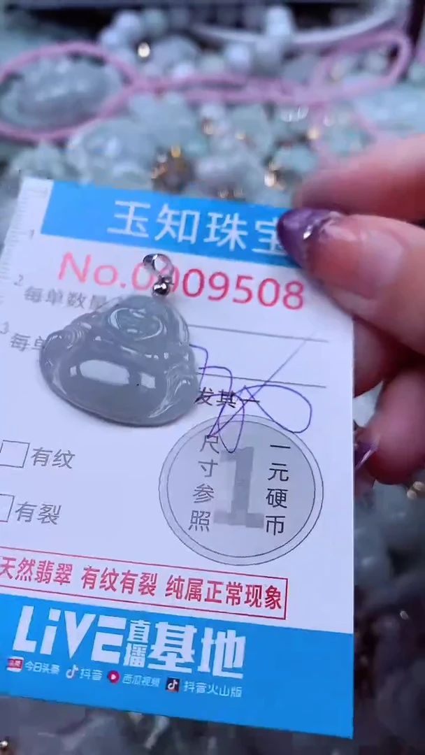 翡翠未镶嵌吊坠(不含链)9508