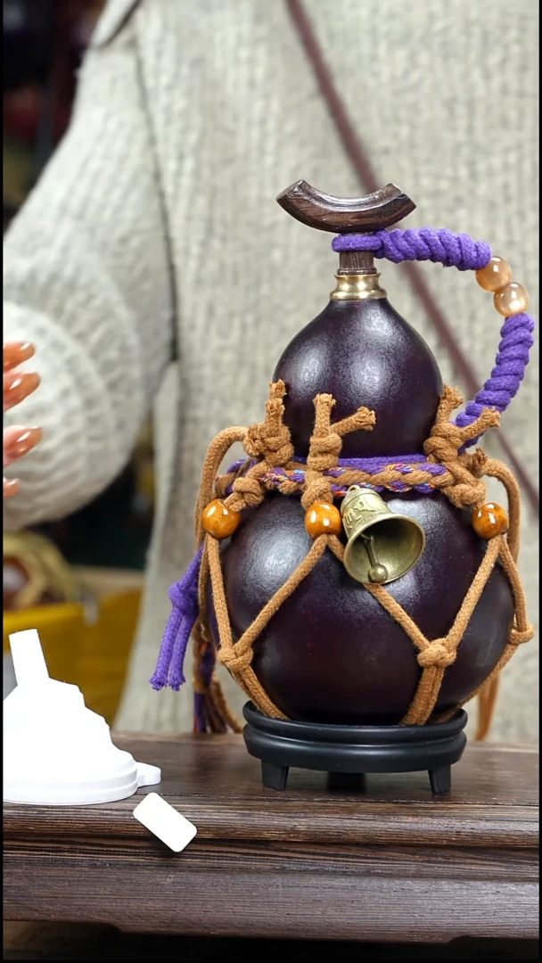 XD004网兜款大漆酒葫芦（现货现发）