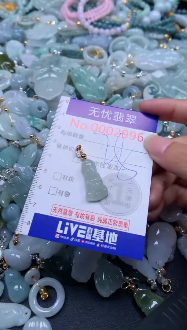 翡翠未镶嵌吊坠(不含链)2996