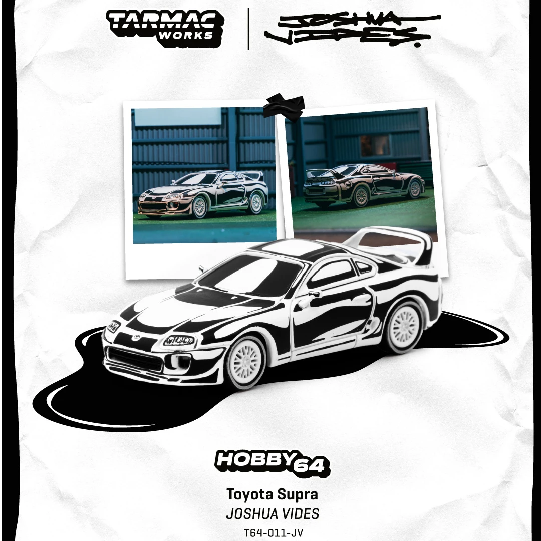预售 TW 1:64 Toyota Supra Designed by 漫画风合金收藏汽车模型